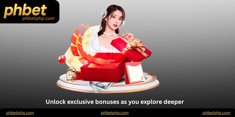 Unlock exclusive bonuses as you explore deeper